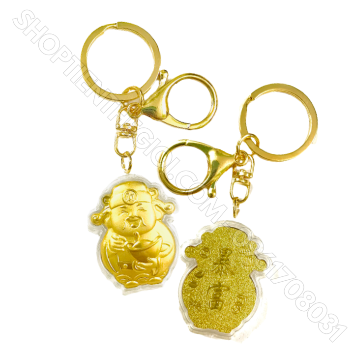 Combo 10 Móc Khóa Ông Thần Tài Vàng - SP005977